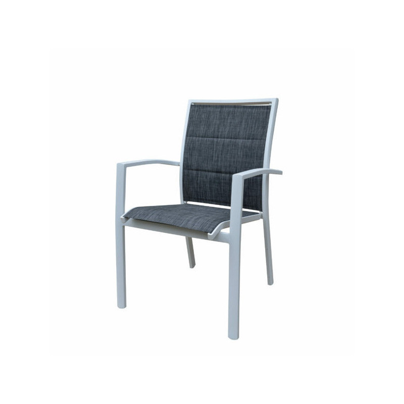 fauteuil modulo gris chiné