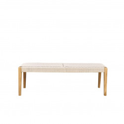 Banc Calvi en Teck et Cordage Beige - WILSA