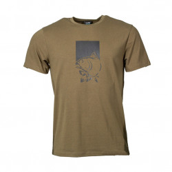T-shirt Make It Happen Fish Logo Green - NASH