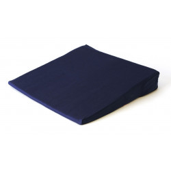 Coussin triangulaire bleu