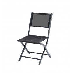 Lot de 2 chaises pliantes modulo Noir