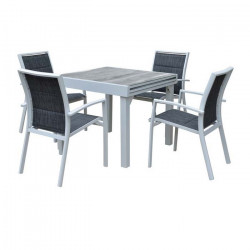 Ensemble ModuloWood Table 4/8 places + 4 Fauteuils - WILSA