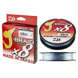 Tresse J-BRAID GRAND X8 Multicolore 150 m - DAIWA