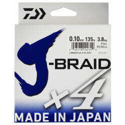 Tresse J-BRAID X4 Multicolore 150 m - DAIWA