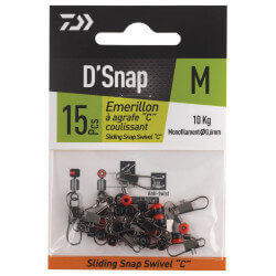 Émerillon Agrafe C Coulissant Sliding Snap Swivel - DAIWA