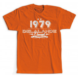Tee-shirt LF 1979 manches courtes orange - DELALANDE