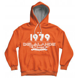 Sweat à capuche LF 1979 orange - DELALANDE