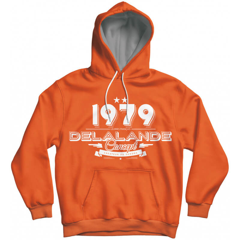 Sweat à capuche LF 1979 orange