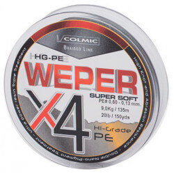 Tresse Weper X4 gris 135m - COLMIC