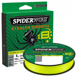 Tresse Stealth Smooth 8 Hi-Vis Yellow - SPIDERWIRE