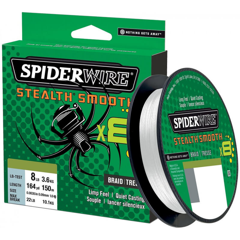 Tresse Stealth Smooth 8 Translucent - SPIDERWIRE