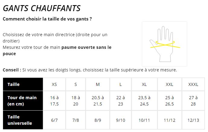 Sous-gants chauffants G-HEAT