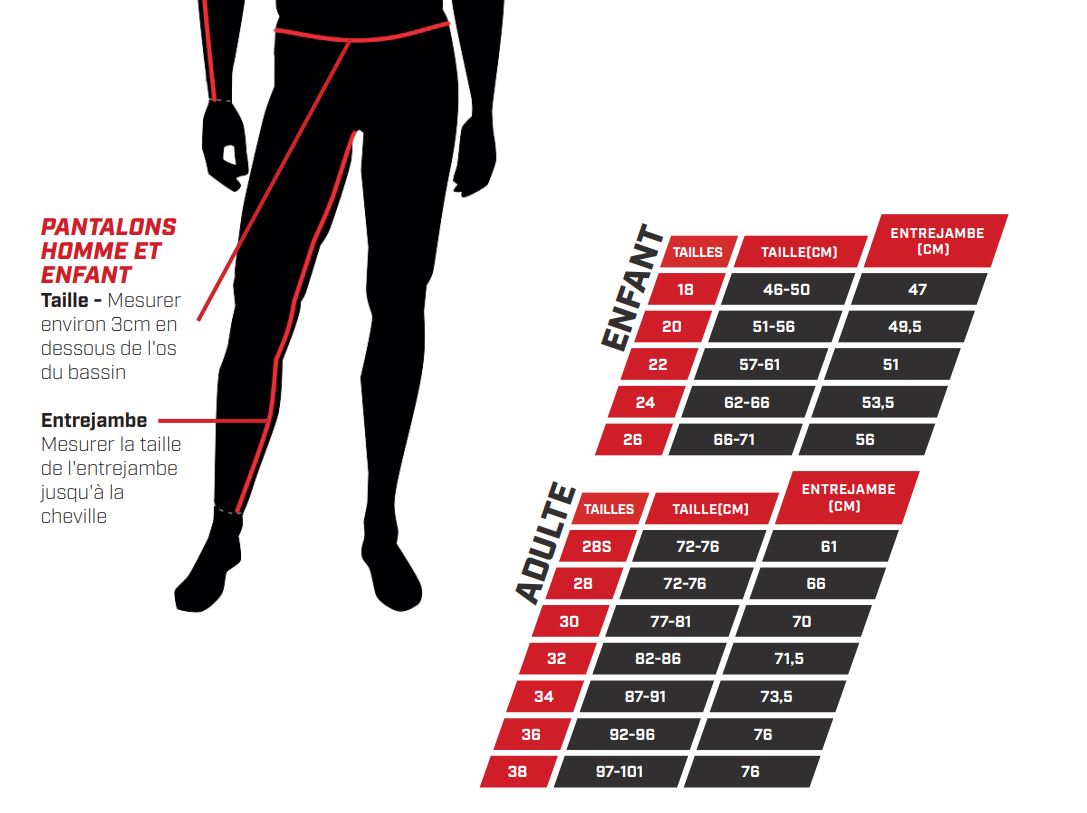 guide des tailles